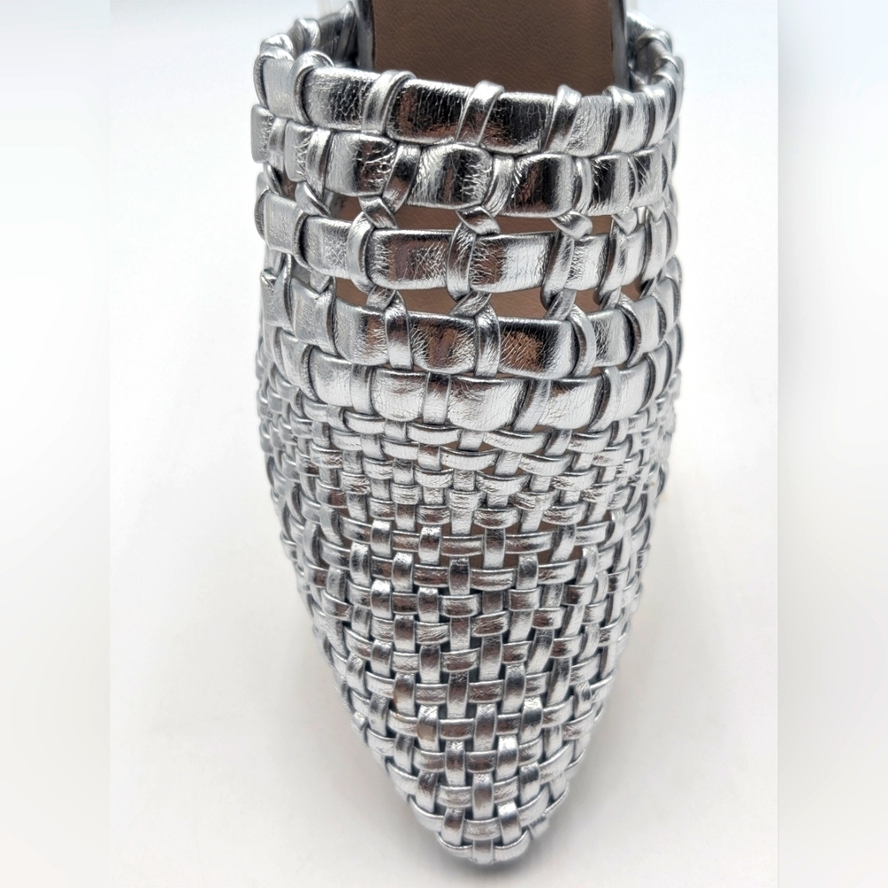 Matisse Lexie Silver Woven Mule Size 10 - Picture 7 of 17